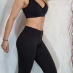 6 calza negro lycra con friza