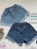 6 SHORT PLAYERO DAMA CON BRILLO - Imagen 3