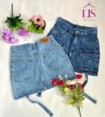 6 POLLERA CARGO JEANS LINEA LIS - Imagen 4