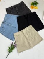 6 POLLERA JEANS CORTO DAMA - Imagen 2