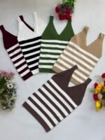 1 TOP DAMA HILO RAYADO - Imagen 2