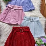 6 SHOR POLLERA NENA CON GLITTER