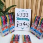 2 BOLIGRAFO CON GLITTER X 5UNID