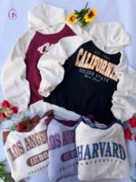 Buzo capucha bicolor dama