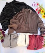 Buzo plush crop de dama