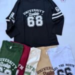 5 Manga larga hombre letra