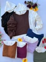 Buzo sweat bicolor Darlon Dama - Imagen 2